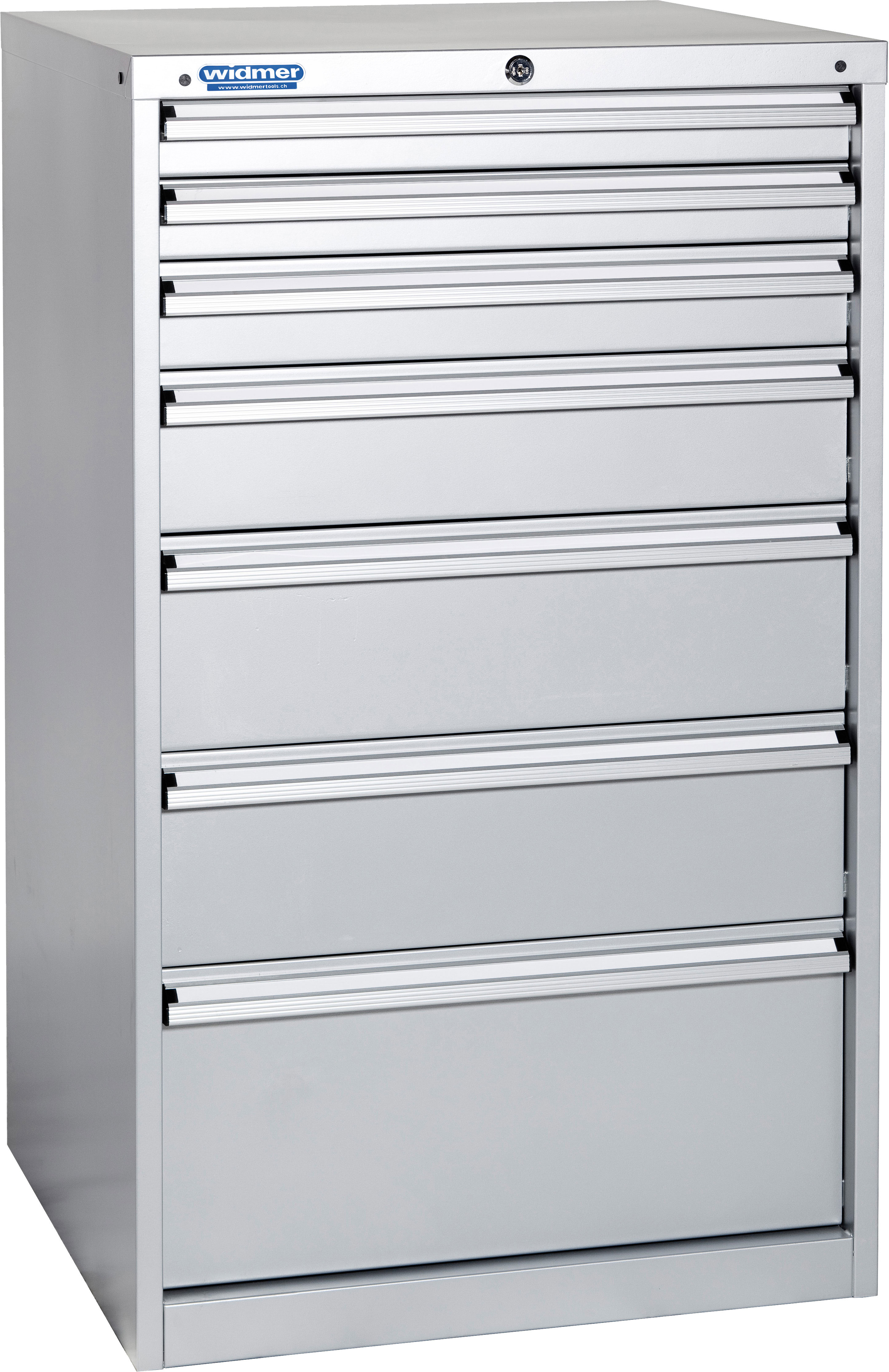 Schubladenschrank 1200x723x653 mm, mit 7 Schubladen, je 100 kg Tragkraft