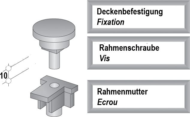 Deckenbefestigung, Deckenbefestigung,