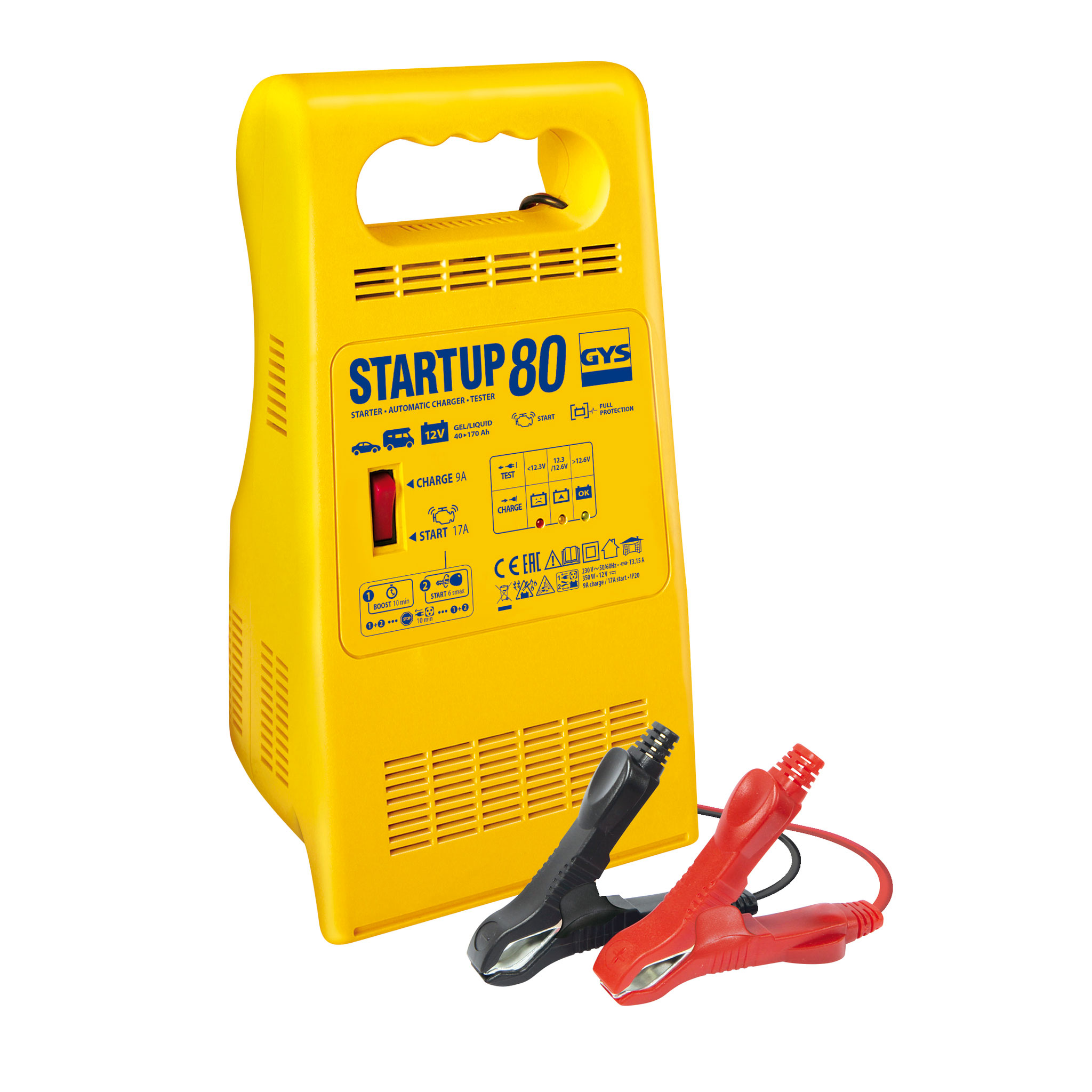 Batterie-Lade- und Startgerät, Start UP 80, 230 V, 45 - 170 Ah