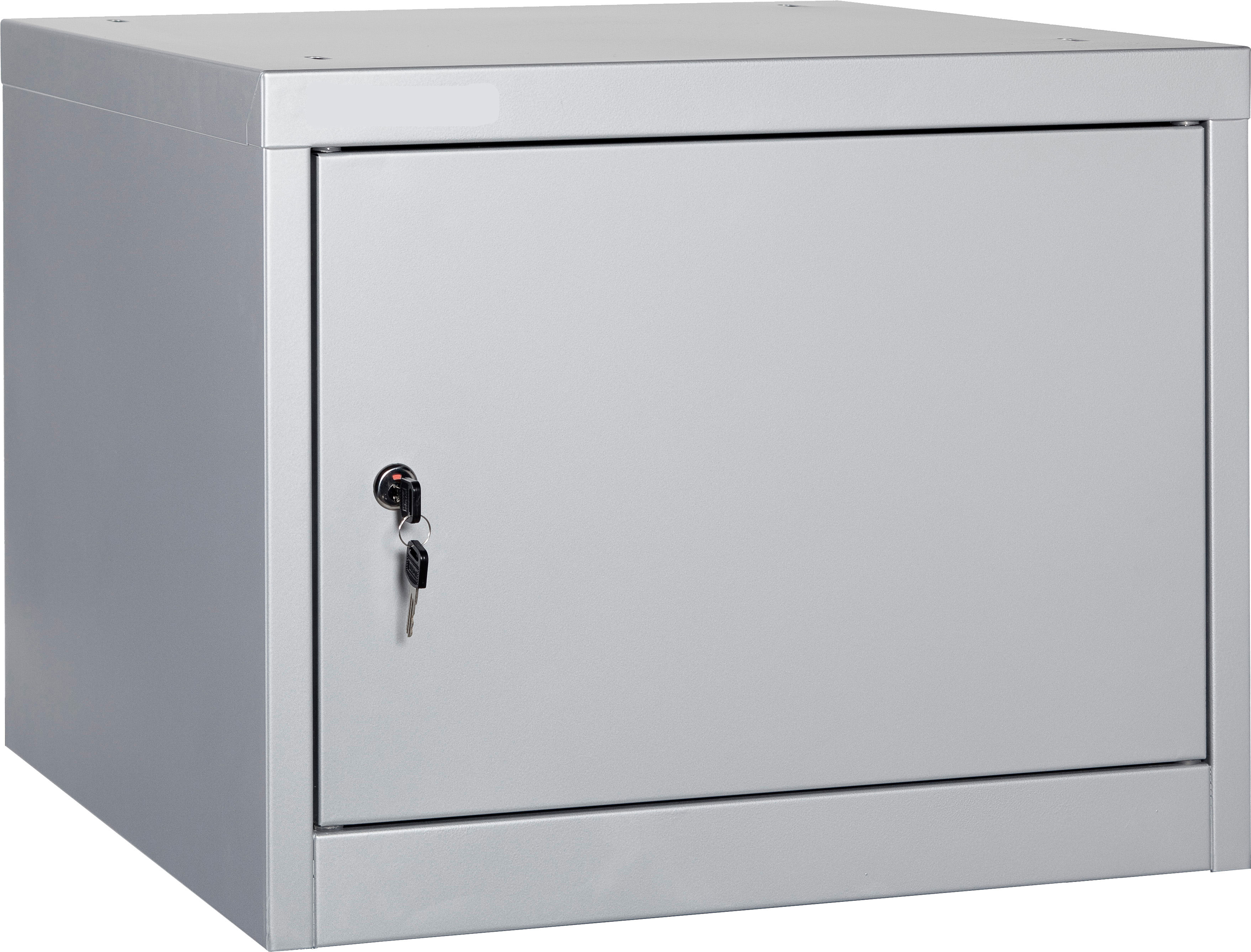 Unterschrank mit 1 Tür, hellsilber