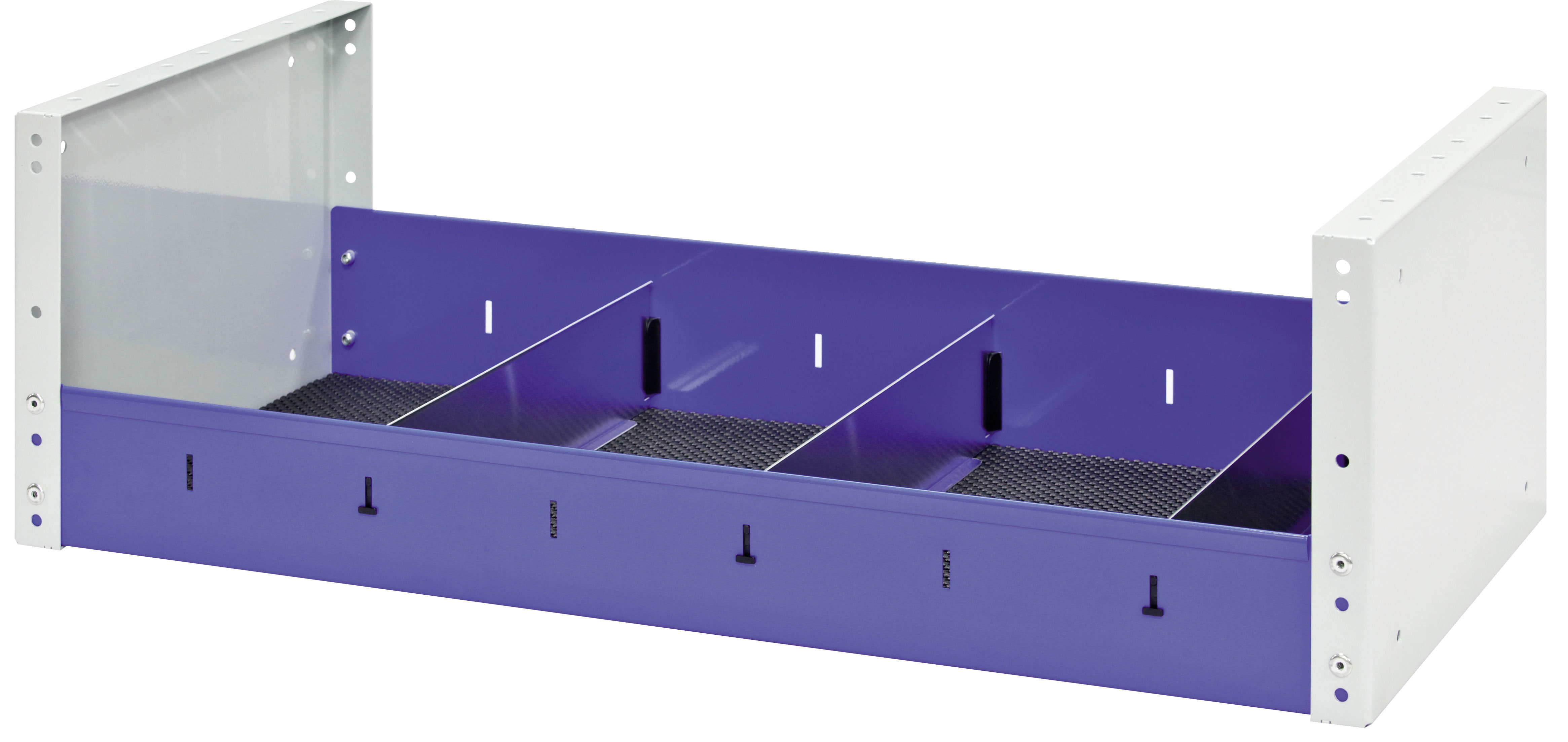 Muldenregal 1014 x 360 x 402 mm, 4 Trennbleche