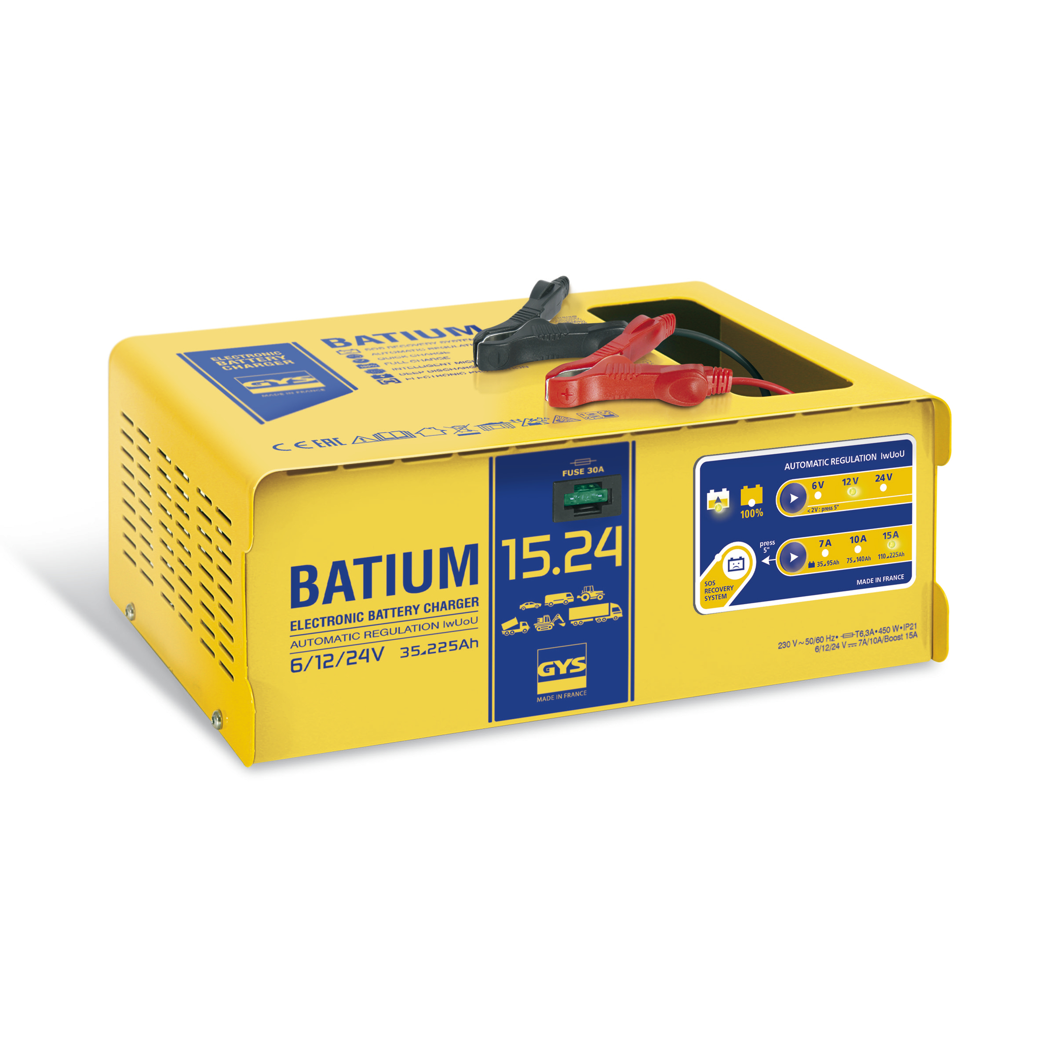 Batterie-Ladegerät, BATIUM 15 24, 6 / 12 / 24V, 35 - 225 Ah