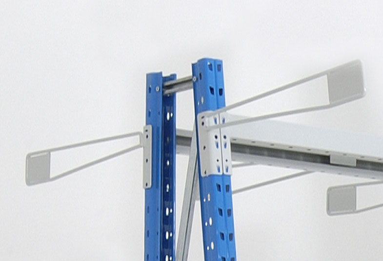 Etikettenhalter VR D6 links L350 mm, am Rahmen montiert, RAL7035