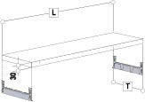 Fachbodenteil 850x200, verzinkt Fachbodenteil 850x200, verzinkt