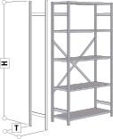 Regalrahmen 2200x400 verzinkt, Regalrahmen 2200x400 verzinkt,